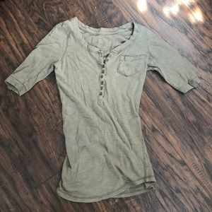 Olive green short sleeve shirt